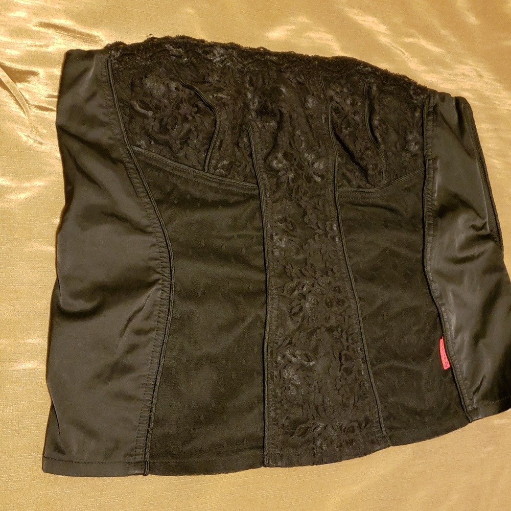 Black Lace Corset Top